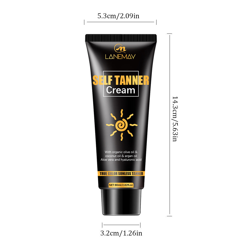 Black Cream Tanning Cream Wheat Color Sunbath