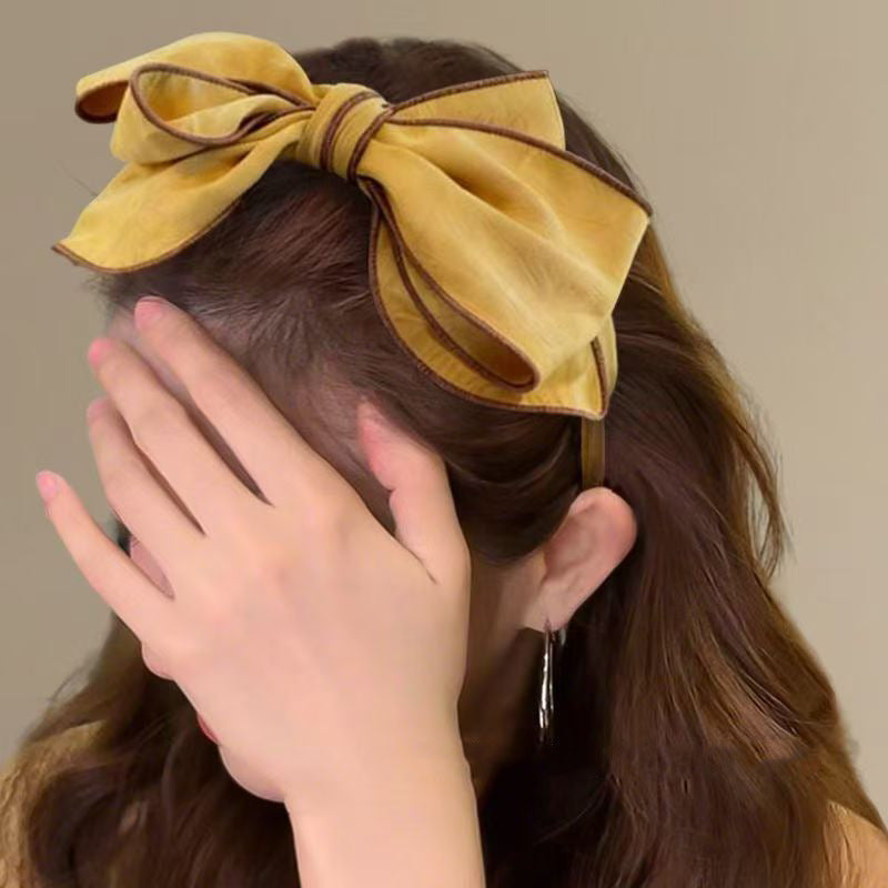 Wide-brimmed Headband With A 3D Bow For Women