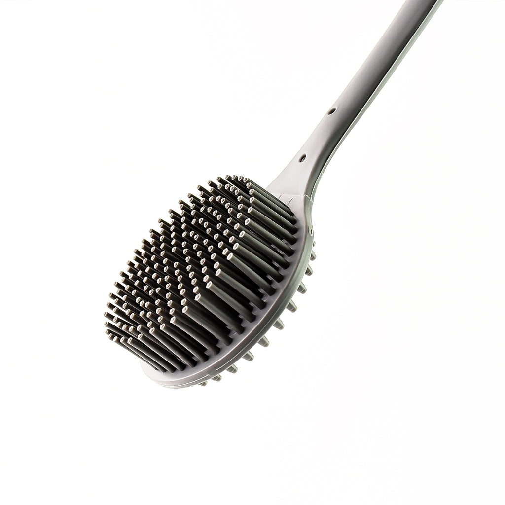 Silicone Back Scrubber Brush With Long Handle (1 Pc)