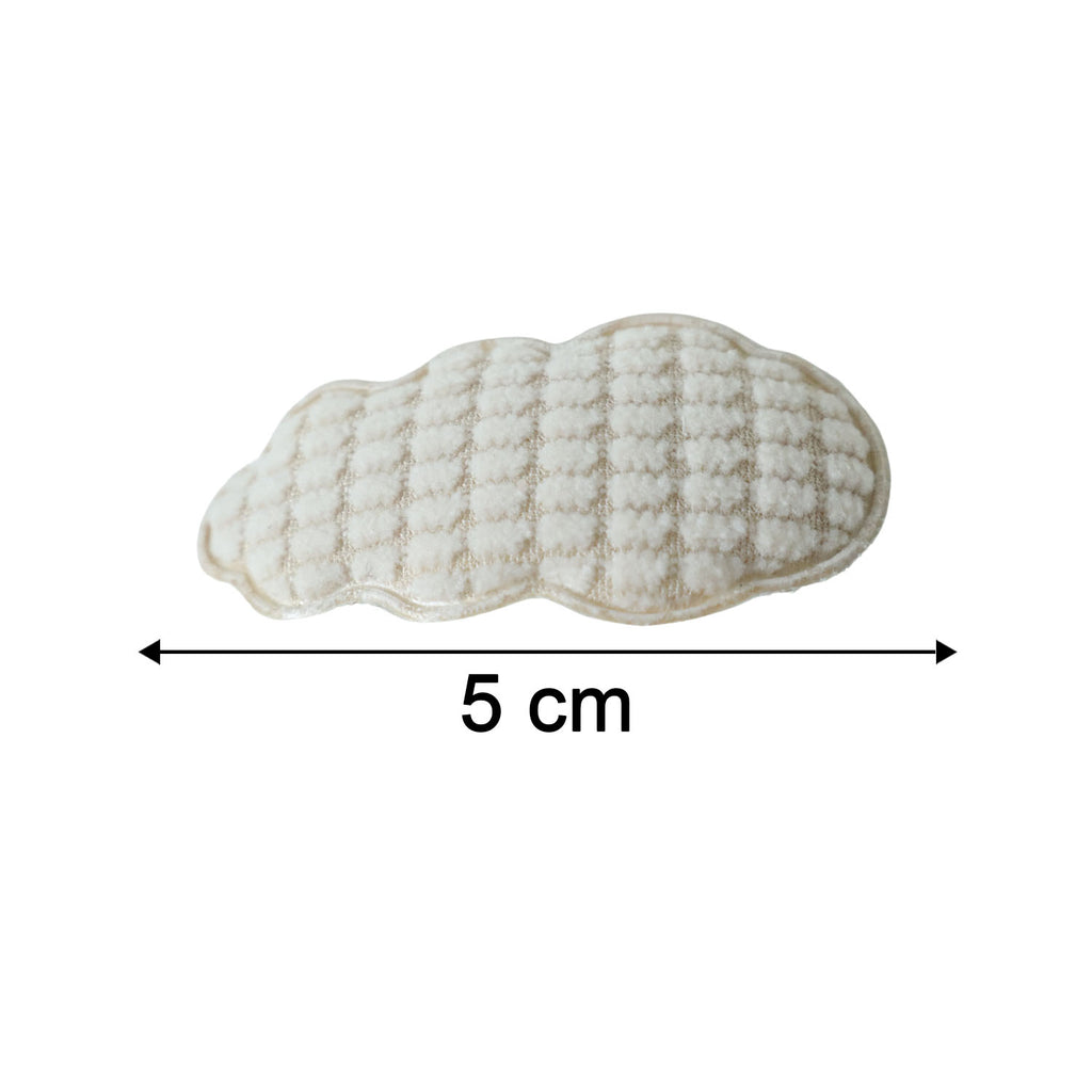 Premium Padded Cloud Shape Hair Clips Set (4 Pc)