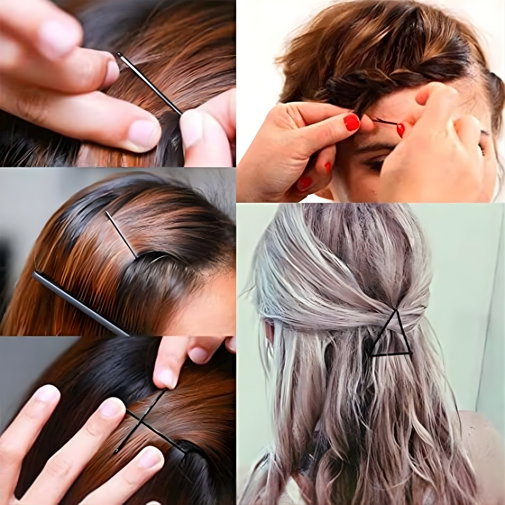 Medium Black Hair Bobby Pins (24 Pc)