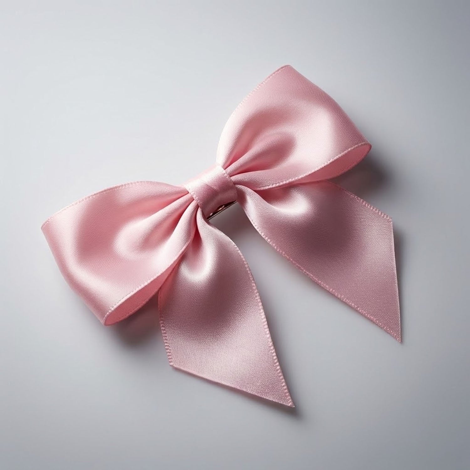 Elegant Satin Hair Bow Clip For Girls  Women (1 Pc)