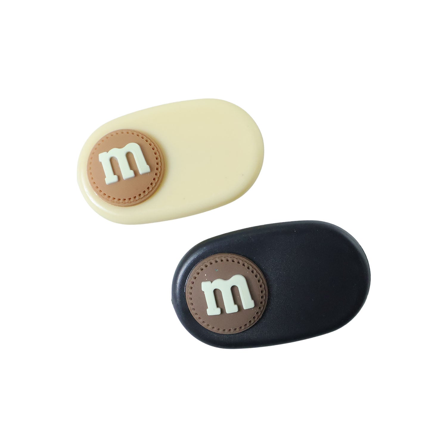 Alphabet Letter Design Decorative Hair Clips Set (2 Pc)